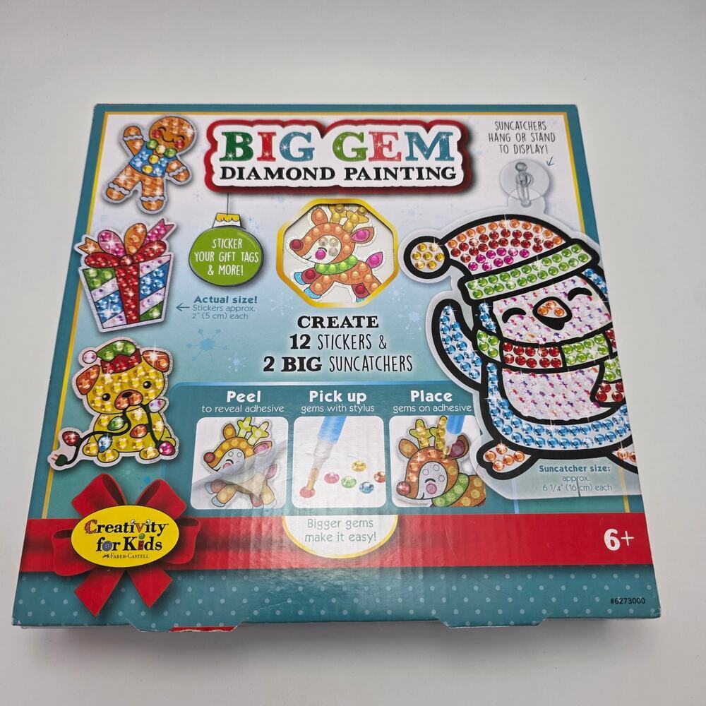 Creativity for Kids Big Gem Diamond Painting - Holiday kit